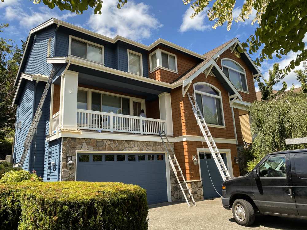 Exterior painting our work Vanhousing